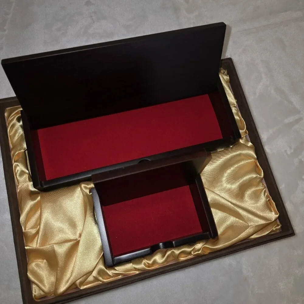 Subokmun Korean Business Card Holder and Pen Holder Gift SET